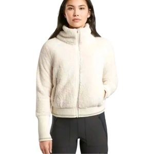 ATHLETA Tugga Sherpa Cozy Soft Warm Jacket Size Large